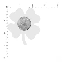 Load image into Gallery viewer, Size guide measurements in inches for the Four Leaf Clover: Glittering Green Shamrocks Nipple Pasties by Pastease® on a white background. Perfect for a festival, burlesque performance, drag shows, pride or parties.