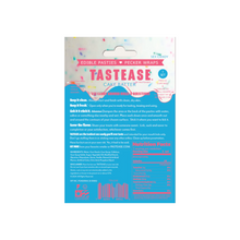 Load image into Gallery viewer, The Tastease: Cake Batter Edible Pasties & Pecker Wraps Candy by Pastease®. Pack of edible cake and sprinkles flavoured nipple covers on a white background. Perfect for festivals, pride, burlesque, raves, only fans content or parties.