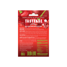 Load image into Gallery viewer, Tastease: Cherry Edible Pasties & Pecker Wraps Candy by Pastease®. Pack of edible cherry flavoured nipple covers on a white background. Perfect for festivals, pride, burlesque, raves, only fans content or parties.