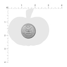 Load image into Gallery viewer, Size guide of the Pumpkin: Terrifying Halloween Jack O' Lantern Nipple Pasties by PasteaseĀ® o/s on a white background.