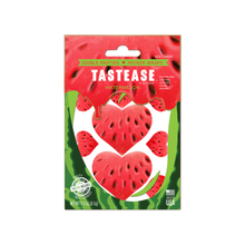 Load image into Gallery viewer, Tastease: Watermelon Edible Pasties & Pecker Wrap by Pastease® o/s. Pack of edible watermelon flavoured nipple covers on a white background. Perfect for festivals, pride, burlesque, raves, only fans content or parties.