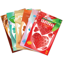 Load image into Gallery viewer, Tastease: Various Edible Pasties & Pecker Wrap by Pastease® o/s. Pack of edible flavoured nipple covers on a white background. Perfect for festivals, pride, burlesque, raves, only fans content or parties.
