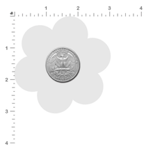 Load image into Gallery viewer, Size guide for the Daisy: Red & Pink Glitter flower Nipple Pasties by Pastease on a white background.