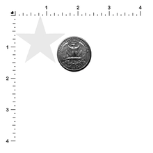 Load image into Gallery viewer, Size guide for the Body Minis: 10 Mini Rainbow Stars Nipple Pasties by Pastease on a white background.