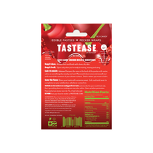 Load image into Gallery viewer, Tastease: Cherry Edible Pasties &amp; Pecker Wraps Candy by Pastease®. Pack of edible cherry flavoured nipple covers on a white background. Perfect for festivals, pride, burlesque, raves, only fans content or parties.
