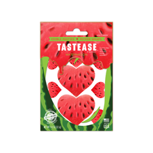 Load image into Gallery viewer, Tastease: Watermelon Edible Pasties &amp; Pecker Wrap by Pastease® o/s. Pack of edible watermelon flavoured nipple covers on a white background. Perfect for festivals, pride, burlesque, raves, only fans content or parties.
